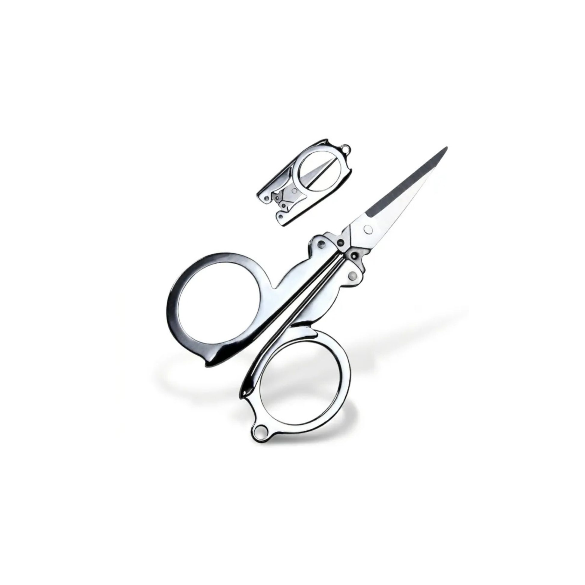 Stainless Steel Pocket Scissors (Foldable Travel Scissors)-1