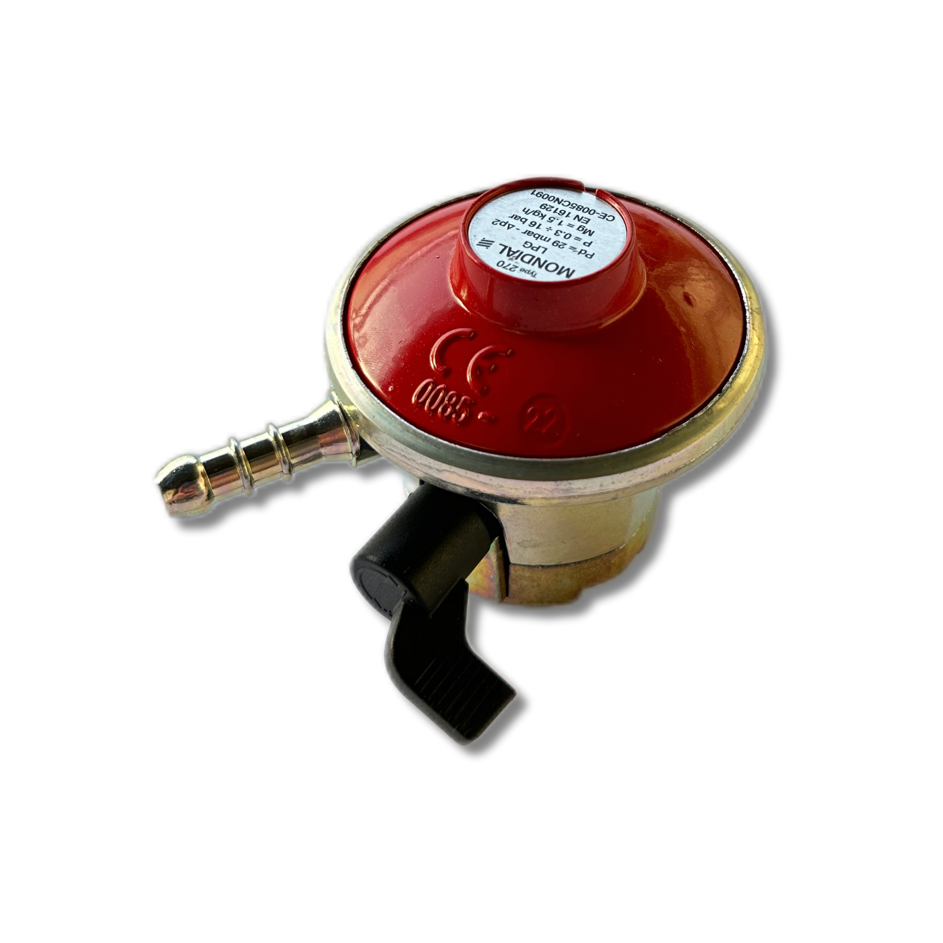 Quick-on Low Pressure Regulator 1 Kg/h (fixed pressure)
